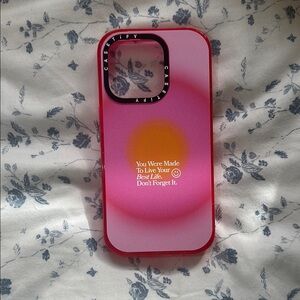 Casetify Pink and Orange Phone Case